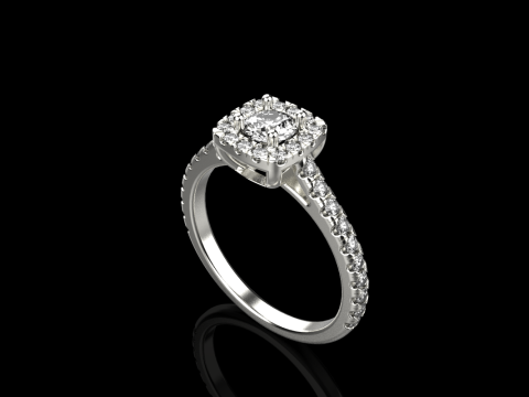 Engagement ring model 984 3D Baskı Modeli