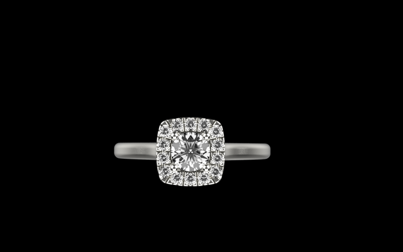 Engagement ring model 983 Modèles 3D en vedette .c4d .max .obj .3ds .fbx .stl .blend