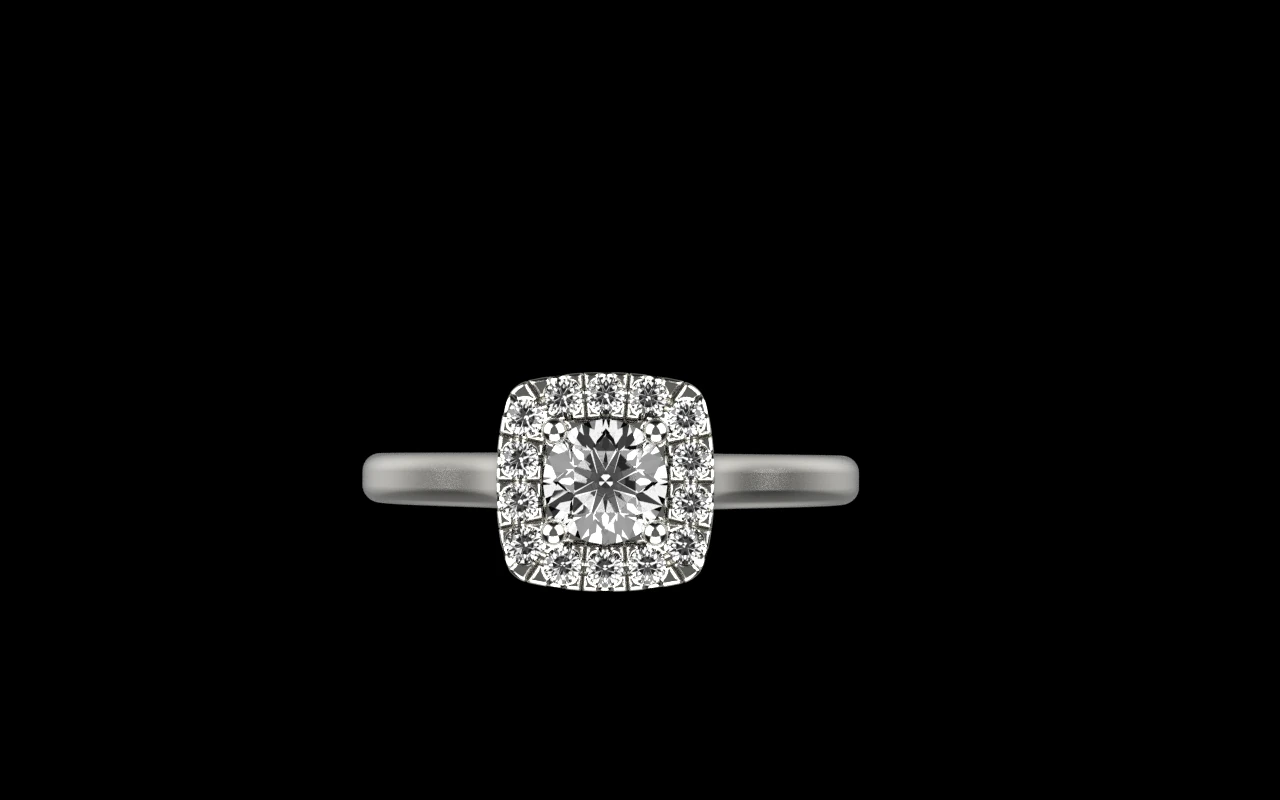 Engagement ring model 983 3D Print Model .c4d .max .obj .3ds .fbx .stl .blend