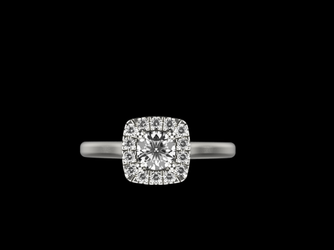 Engagement ring model 983 3D Принт Модель