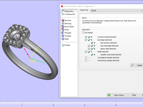 Engagement ring model 983 Modèles 3D en vedette