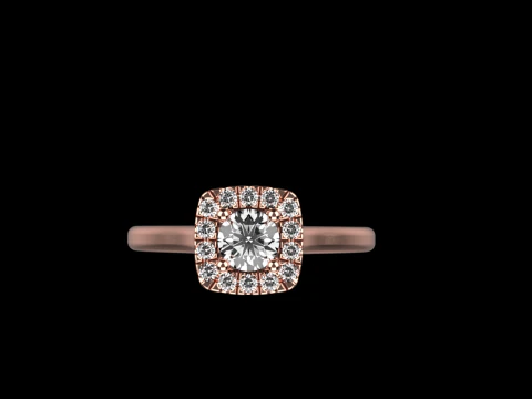 Engagement ring model 983 3D Print Model