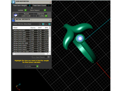Whale tail ring model 982 3D Print Model