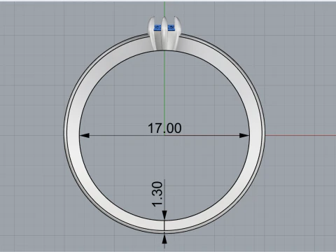Marquise ring model 970 3D Print Model