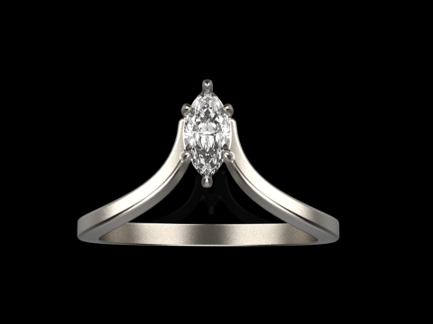 Marquise ring model 970 3D प्रिंट मॉडल