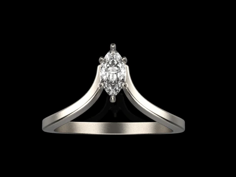 Marquise ring model 970 3D Print Model