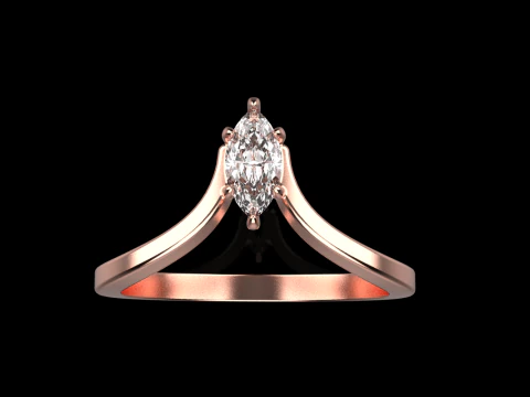Marquise ring model 970 3D Print Model