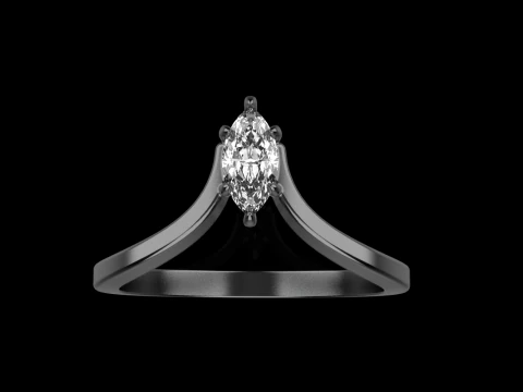 Marquise ring model 970 3D Print Model