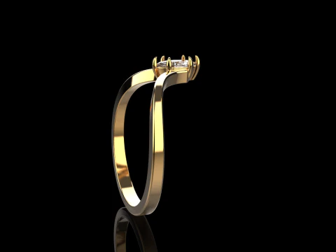 Marquise ring model 970 3D Print Model