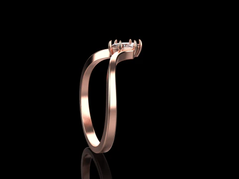 Marquise ring model 970 3D Print Model