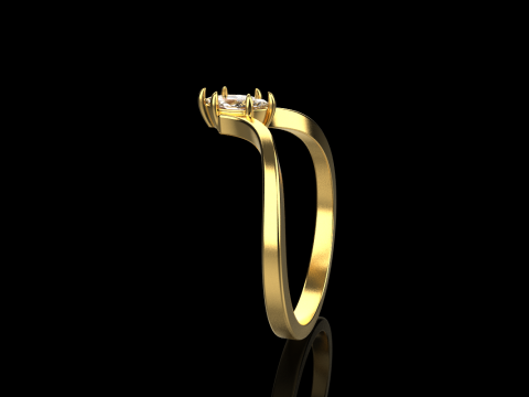 Marquise ring model 970 3D प्रिंट मॉडल