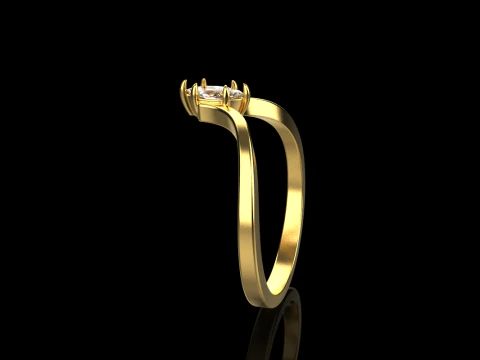 Marquise ring model 970 3D Print Model