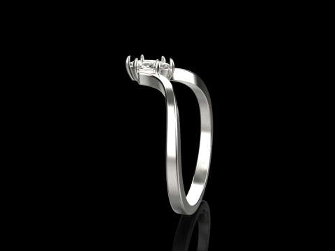 Marquise ring model 970 3D प्रिंट मॉडल
