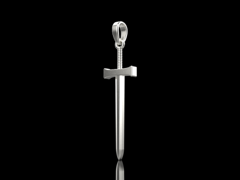 Sword pendant model 973 3D Принт Модель