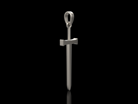 Sword pendant model 973 3D Принт Модель