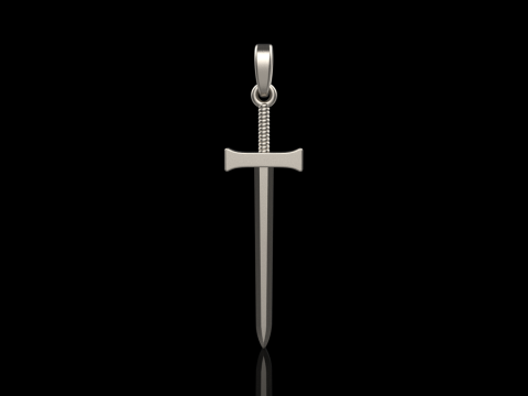 Sword pendant model 973 3D Принт Модель