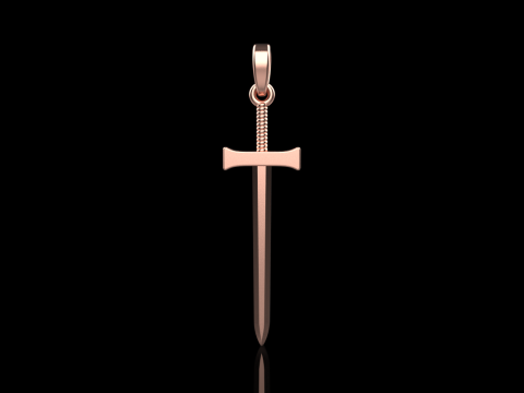 Sword pendant model 973 3D Принт Модель