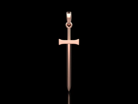 Sword pendant model 973 3D Print Model
