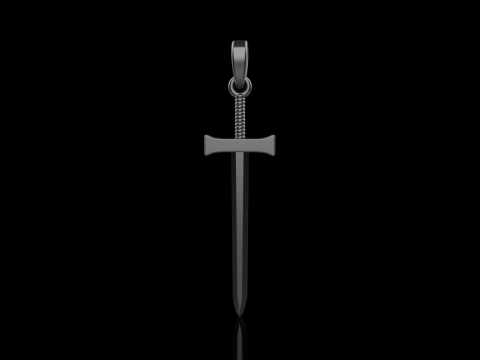 Sword pendant model 973 3D Принт Модель