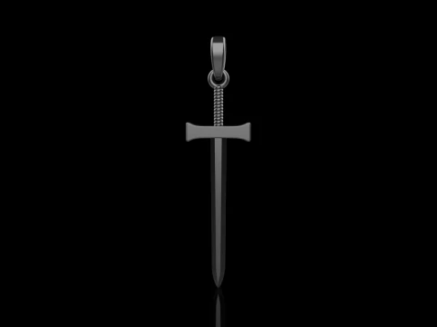 Sword pendant model 973 3D Print Model
