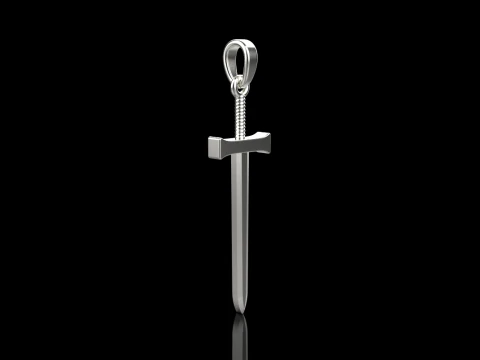 Sword pendant model 973 3D Print Model