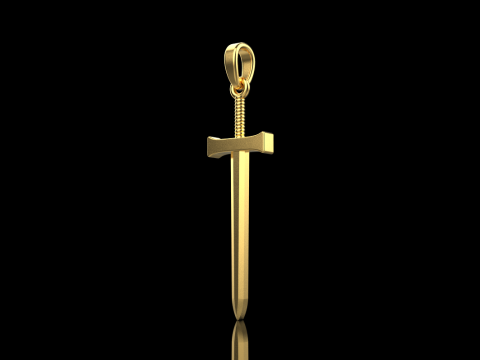 Sword pendant model 973 3D Принт Модель
