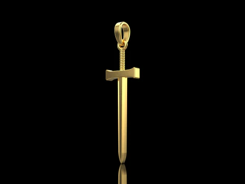 Sword pendant model 973 3D Print Model