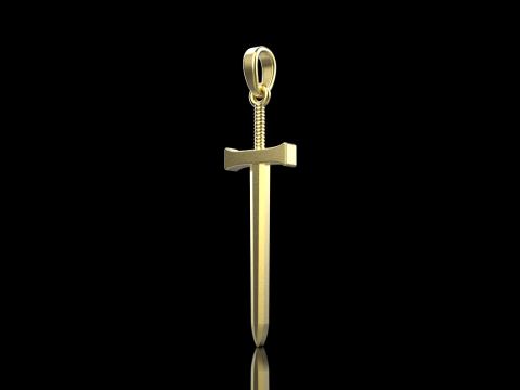 Sword pendant model 973 3D Принт Модель