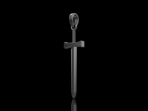 Sword pendant model 973 3D Принт Модель