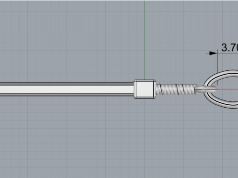 Sword pendant model 973 3D Принт Модель