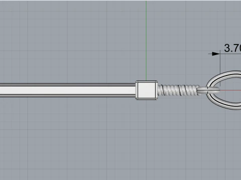 Sword pendant model 973 3D Print Model
