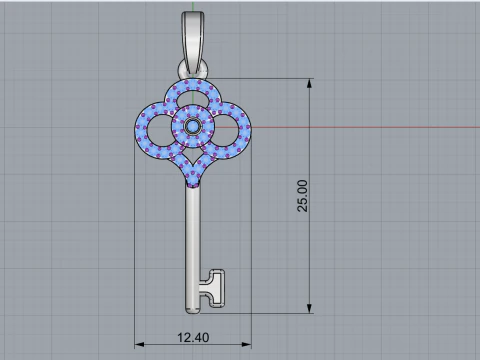 Key pendant model 974 3D Print Model