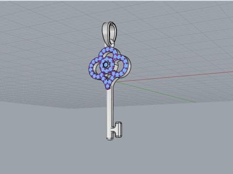 Key pendant model 974 3D Print Model