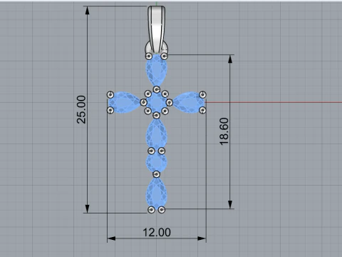 Cross model 975 3D Print Model