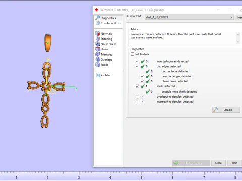 Cross model 975 3D Print Model