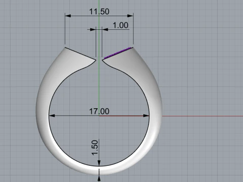 Heart signet ring model 976 3D Print Model