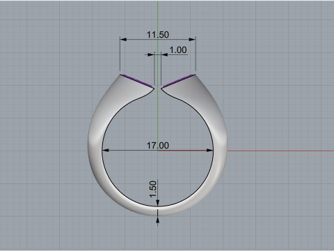 Signet heart ring model 977 3Dプリントモデル