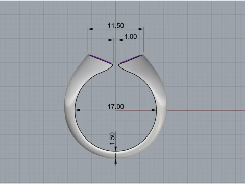 Signet heart ring model 977 3D Print Model