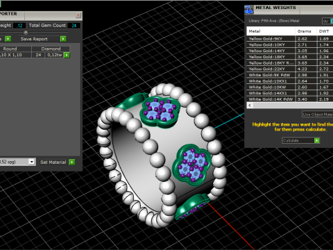Clover necklace model 978 Modèles 3D en vedette