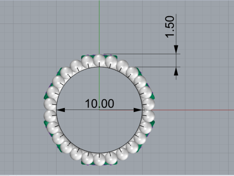 Clover necklace model 978 Modèles 3D en vedette