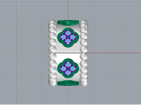 Clover necklace model 978 Modèles 3D en vedette