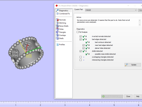 Clover necklace model 978 Modèles 3D en vedette