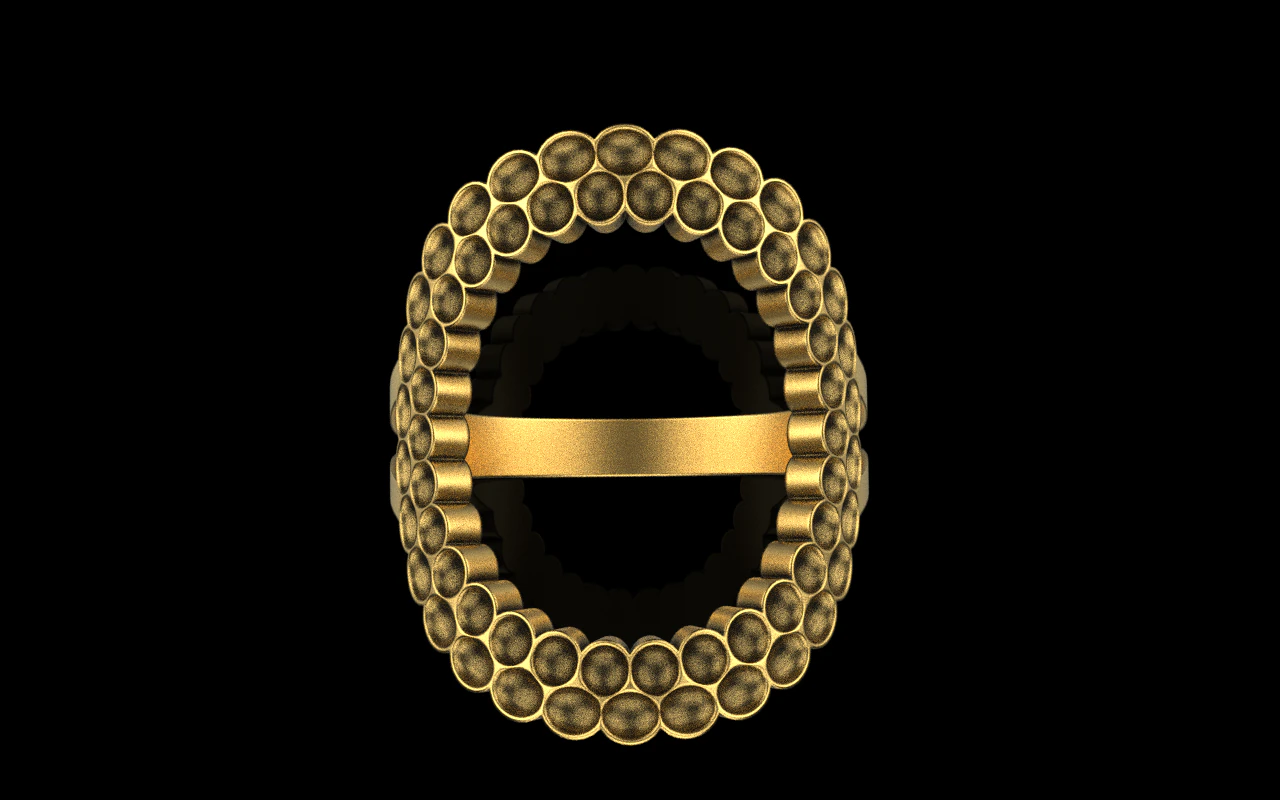 Cushion ring model 979 3D Print Model .c4d .max .obj .3ds .fbx .stl .blend 
