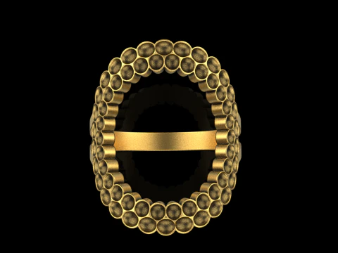 クッションリング モデル979 3Dプリントモデル