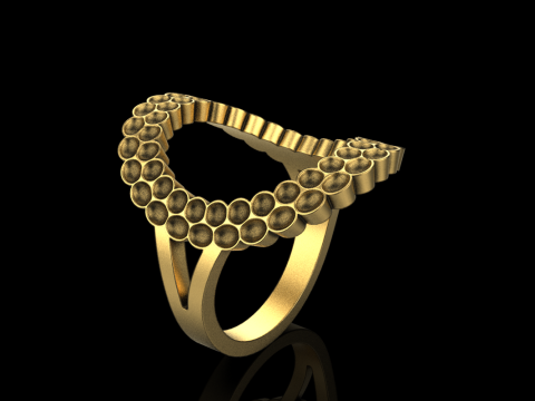 Cushion ring model 979 3D Принт Модель