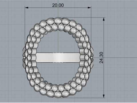 Cushion ring model 979 3D Принт Модель