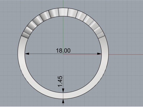 Cushion ring model 979 3D Принт Модель