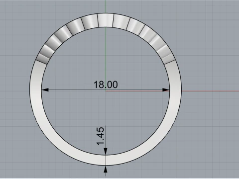 Cushion ring model 979 3D Print Model