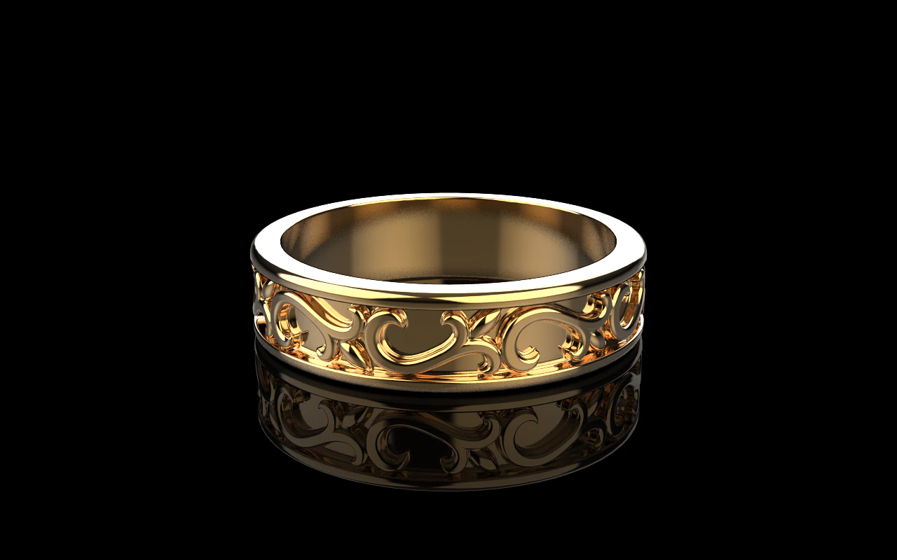 Ornament ring model 968 3D Print Model .c4d .max .obj .3ds .fbx .stl .blend 