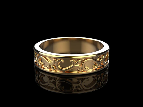 Ornament ring model 968 3D Print Model